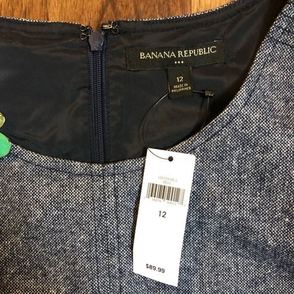 Blue Banana Republic Dress *NWT* - Picture 5 of 8